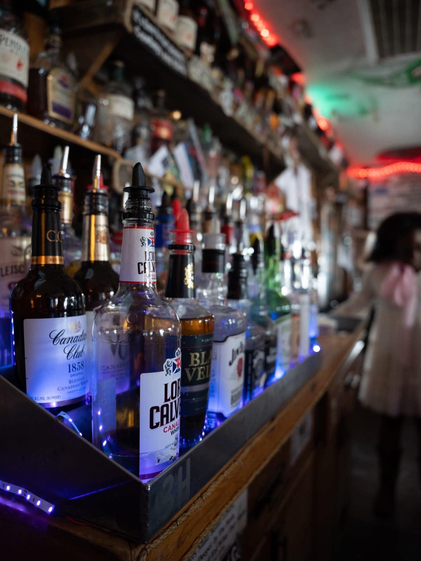 Behind the bar